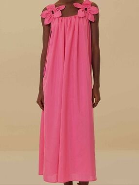 FARM Rio Pink Petal Maxi Dress